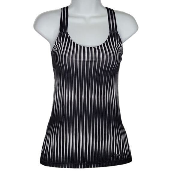 Ivy Park XS Multicolor Kaleidoscope Abstract Stripe V-back Athletic Tank Top - Picture 3 of 9